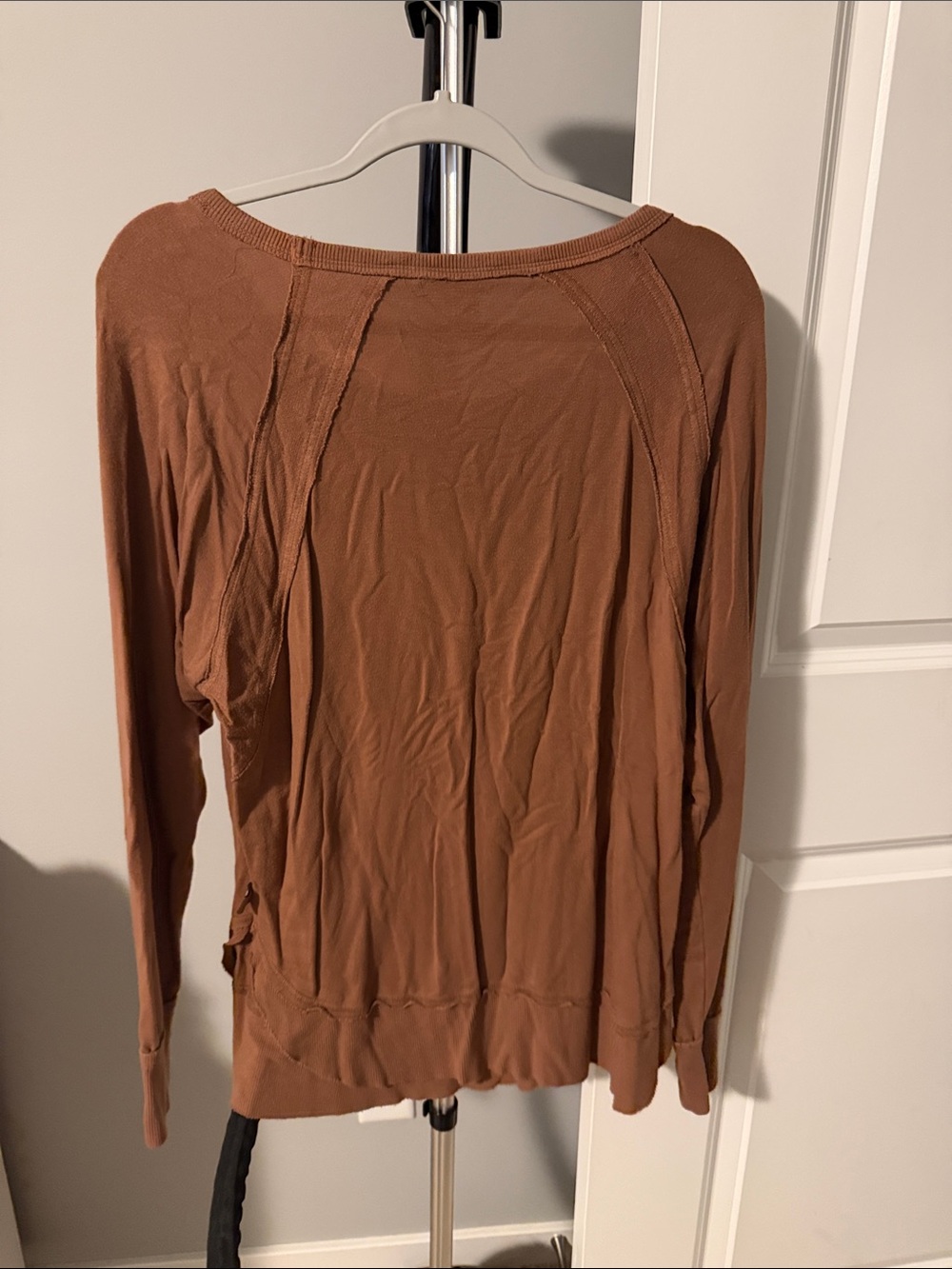 JoyLab Brown Long-Sleeve Pullover Top - Picture 3 of 3